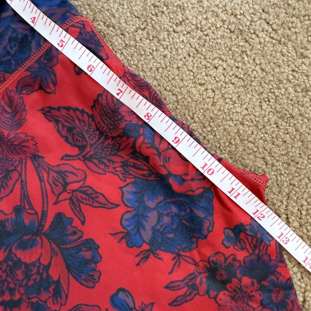 Free People Movement Leggings Women Ringside Red Cutout Athleisure Size S - Picture 6 of 10